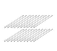 ROMISBABA 20 Pièces Porte-Étiquettes Adhésifs Transparents Auto-Adhésifs pour Étagères 3 X 50 CM, Clips Plastique Résistants à L’Humidité, Lot de 20 Pièces pour Organisation de Rayons en