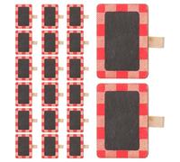 ROMISBABA 20 Pinces Mini Ardoises, Faciles à Nettoyer et Réutilisables, Design Simple et Élégant pour Notes et Mémos Maison
