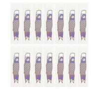 ROMISBABA 200 pièces Kraft Paper Disposable Chopstick Sleeves With Lamination Utensil Pouch For Japanese And Korean Restaurant Tableware Fish Banner Pattern