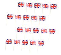 ROMISBABA 200 pièces Toothpick Flags pour Décoration Gâteau Piques Cocktail Vides DIY pour Fête Cake Toppers Colorés et