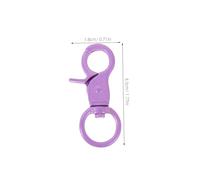 ROMISBABA 22 pièces Crochets Pivotants Alliage avec Fermoirs Crabes pour Porte Clés et Sacs Clips Métalliques pour Accessoires DIY