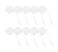 ROMISBABA 24 Électrodes Auto-adhésives pour Stimulateur Musculaire, 24 Pièces Réutilisables en Pvc Non-tissé, Connexion Sécurisée pour Physiothérapie