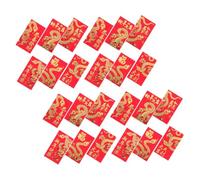 ROMISBABA 24 Pièces Enveloppes Rouges Chinoises Nouvel An Thème Année Du Serpent Paquets Hongbao Chanceux pour Fête Du Printemps Décoration Traditionnelle