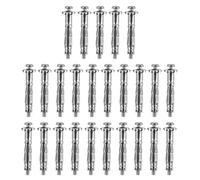 ROMISBABA 25 pièces Chevilles à Expansion pour Murs Creux Fixations Murales pour Plaques de Plâtre avec Boulons Ancrage Acier Charge Lourde Installation Sécurisée et Anti-rotation