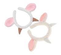 ROMISBABA 2pièces Bandeau Tête Garçon Fille Avec Oreilles De Mouton Peluche Pour Performances Et Halloween Accessoire De Déguisement Mignon Et Charmant