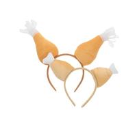 ROMISBABA 2pièces Bandeaux Pattes de Dinde Lot de Accessoires pour Fête de Thanksgiving Chapeau et Pilons de Dinde pour Adultes