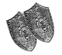 ROMISBABA 2pièces Bouclier Chevalier Garçon Fille Lot de Accessoires Costume Médiéval Lion pour Halloween Cosplay Fête Jeu Rôle Garçons