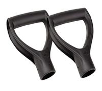 ROMISBABA 2pièces Lot de Poignées De Pelle Forme De d Manches De Pelle Légers Et Durables Adaptés à Outils De Creusement Ratissage