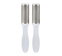 ROMISBABA 2pièces Râpe Pédicure Double Face Acier Inoxydable Légère pour Enlever Callosités Peau Sèche et Talons Fendus Soins Professionnels
