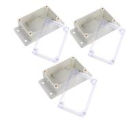 ROMISBABA 3 Ensembles Boîte de Jonction Électrique Étanche Extérieure avec Couvercle Transparent Protection Avancée la Pluie pour Jardins Chantiers et Espaces Installation Facile et