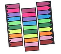 ROMISBABA 3 ensembles Lot de Onglets Autocollants Colorés pour Lecture Marque-pages Pratiques avec Bandes de Surlignage Étiquettes Repositionnables pour Annotation et Indexation