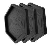 ROMISBABA 3 pièces Bol Alimentation Reptiles Anti-Renversement Plastique Plat Eau Terrarium Hexagonal Stable pour Nourriture et Eau de Tortue Lézard et Gecko