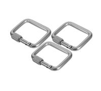 ROMISBABA 3 Pièces Boucle Carrée Porte-clés Résistants Boucle D’Escalade Extérieure