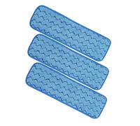 ROMISBABA 3 pièces Lingettes Mop Microfibre Réutilisables Chiffons Lavables pour Balai Plat Douce et Adaptées à Différents Types de Sols Remplaçables pour Nettoyage