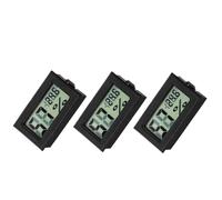 ROMISBABA 3 pièces Mini Hygromètre Thermomètre Numérique Compact pour Intérieur Mesure Précise Température et Humidité Chambre Sauna et Aquarium