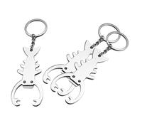 ROMISBABA 3 Pièces Ouvre-bouteille portatif Ouvre-bouteille à décapsuleur de porte-clés homard porte-clés barbecue de homard
