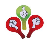 ROMISBABA 3 pièces Pagaies de Vote Yes No Outils Interaction Enseignant Étudiant Panneaux à Double Face PVC pour Signe de Classe Fournitures Éducatives pour Activités et Compétitions