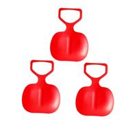 ROMISBABA 3 Pièces Planche de Luge Épaisse pour Neige Herbe et Sable Luge Résistante et pour Garçon Fille et Adultes Glisseur de Neige Polyvalent Couleur Aléatoire