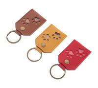 ROMISBABA 3 Pièces Porte-clés Souvenir Poils Animaux Lot de Porte-clés Transparent Carré pour Mémorial Chats et Chiens Accessoires Commémoratifs Personnalisés pour Garder la Mémoire de Votre
