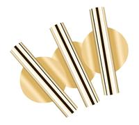 ROMISBABA 3 pièces Pot de Fleurs Mural Suspendu Support Décoratif pour Plantes Artificielles et Fleurs Séchées Vase Doré sans Perçage pour Salon et Mur