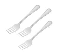 ROMISBABA 3 pièces Set de Fourchettes à Fruits Inoxydable Résistantes et Réutilisables pour Dessert Apéritif Gâteau et Salade pour Repas Quotidiens et