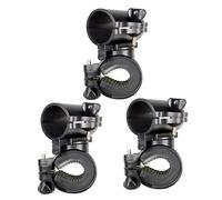 ROMISBABA 3 pièces Support pour Lampe de Poche Plastique Robuste Rotation Fixation Stable et Antichute pour Cyclisme