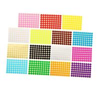 ROMISBABA 30 feuilles Étiquettes Autocollantes Rondes Colorées Pastilles Auto Adhésives pour Garçon Fille Scrapbooking et Décoration