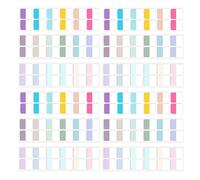 ROMISBABA 30 feuilles Lot de Onglets Adhésifs Multi-couleurs Index Marque-pages Inscriptibles pour Carnets et Journaux Autocollants Colorés Résistants pour Organisation et Classement