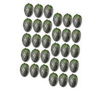 ROMISBABA 30 Olives Artificielles en Mousse Réalistes Décoration de Fruits Fausse Olive pour Maison Accessoires de Photographie et Décoration de Fête Décor Automne Solide et sans Danger