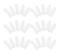 ROMISBABA 30 pièces Finger Sleeves Protectors Reusable Heat Resistant Fabric Finger Covers For Crafting Jewelry Making And Sewing Hand Protection