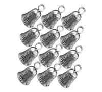 ROMISBABA 30 pièces Lot de Petites Cloches Alliage Argenté pour Décoration Suspendue Résistantes et Souples Accessoires DIY pour Bijoux et Ornements Artisanaux