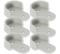 ROMISBABA 30 pièces Lot de Supports Plastique pour Tringle de Penderie Fixation Solide pour Barre de Placard et Rideau Installation Facile et Résistance Élevée