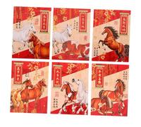 ROMISBABA 300 Pièces Lucky Money Envelopes For Spring Festival Cash Gifts Creative Horse Year Hong Bao Packets For Lunar Year Celebration And Birthday Blessings