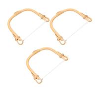 ROMISBABA 3pcs Poignées de Théière en Rotin Naturel pour Théière Kung Fu, Design Traditionnel U-shape, Prise Sécurisée, pour Cérémonies de Thé