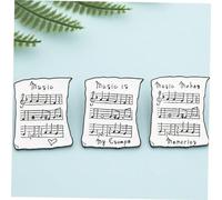 ROMISBABA 3pièces Broche Cartoon Musique Alliage Petite Broche Poitrine Colorée Et Chic Pour Femme Accessoire Mode Décolleté Pins Robe Décoratifs