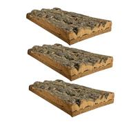 ROMISBABA 3pièces Décor De Fond Liège Naturel pour Terrarium Reptile Arrière-Plan De Cork Accessoire De Climbing pour Habitat De Et Lézard