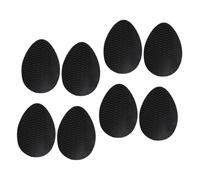 ROMISBABA 4 paires Protections Semelles Silicone Antidérapantes Noires Coussins Autocollants Silence et Adhérence pour Talons Hauts Antidérapants et Résistants Au Glissement Cuisine et
