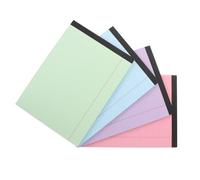 ROMISBABA 4 Pièces à Lignes Effaçables Blocs Notes Papier pour Bureau et École Cahiers de Notes Colorés Rose Bleu Vert