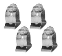 ROMISBABA 4 pièces Boat Paddle Holder Stainless Steel Spring Clamp Secure Oar Fixation for Yacht RV Accessories