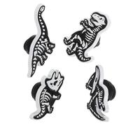 ROMISBABA 4 Pièces Broches Squelette Dinosaure Alliage Forme Crâne Dinosaure Corsage Épingles Revers Broche Broche Squelette