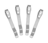 ROMISBABA 4 Pièces Clip de Poche Renforcé Acier Inoxydable Accessoire pour Couteau Lampe Torche Téléphone et Portefeuille Léger et Polyvalent pour Usage Quotidien et Extérieur