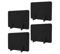 ROMISBABA 4 Pièces Cloison de Bureau Autoportante Feutre Séparateurs de Table Insonorisants pour Bureau et Salle à Manger Panneaux de Séparation Multifonctionnels pour Espace Privé et