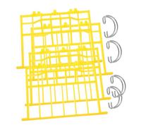 ROMISBABA 4 pièces Crochet de Porte pour Cage à Oiseaux Accessoire Suspendu Anti-Rebond pour Porte de Cage à Caille et Pigeon Fixation Sécurisée sans Outils Adapté Aux Petits Oiseaux