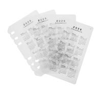 ROMISBABA 4 Pièces Diviseurs de Calendrier Plastique Mat Reflets pour Cahier Recharge Bureau Étude Organisation