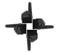 ROMISBABA 4 pièces Doigts Mousse EVA Légers et Durables pour Esprit Équipe Accessoires de Cheerleading pour Événements Sportifs et Décorations de Fête Lot