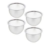 ROMISBABA 4 pièces Filtre à Thé Inox Réutilisable Infuseur Insert pour Théière Passoire Acier Inoxydable Résistante Tamis à Thé Pratique
