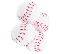 ROMISBABA 4 Pièces Lot de Balles Caoutchouc pour Chien à Mâcher pour Dents et Mâchoires pour Jeux Interactifs Extérieur Adapté Petits Chiens et Chiots