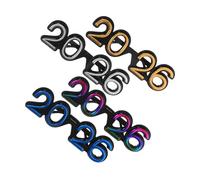 ROMISBABA 4 Pièces Lunettes Festives et Légères pour an Accessoires pour Fête et Photobooth Cadres Pailletés Multicolores pour Célébrations Familiales et Entre Amis
