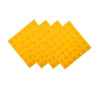 ROMISBABA 4 Pièces Panneaux PVC pour Aveugles Résistants et Colorés Guide de Trottoir avec Points Relief pour Orientation et Tactile des Personnes Malvoyantes