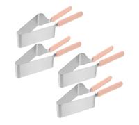 ROMISBABA 4 pièces Pince à Gâteau Inox Coupe-gâteau Équilibré Outil Découpe Uniforme pour Mariage et Dessert